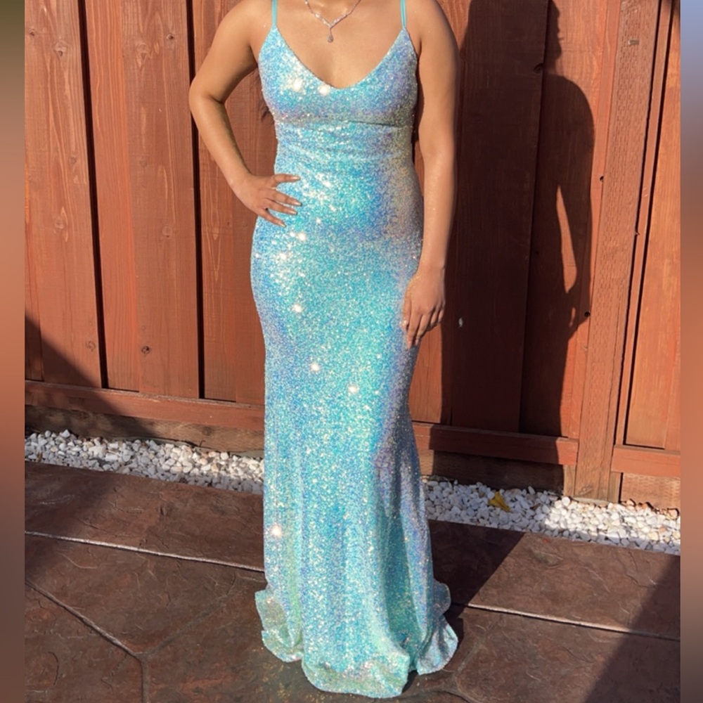 Windsor Ice Blue sequin Dress